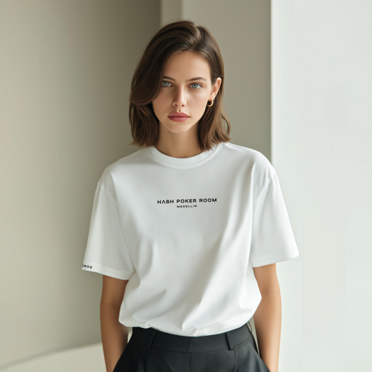 Camiseta Hash Poker Room - Blanca